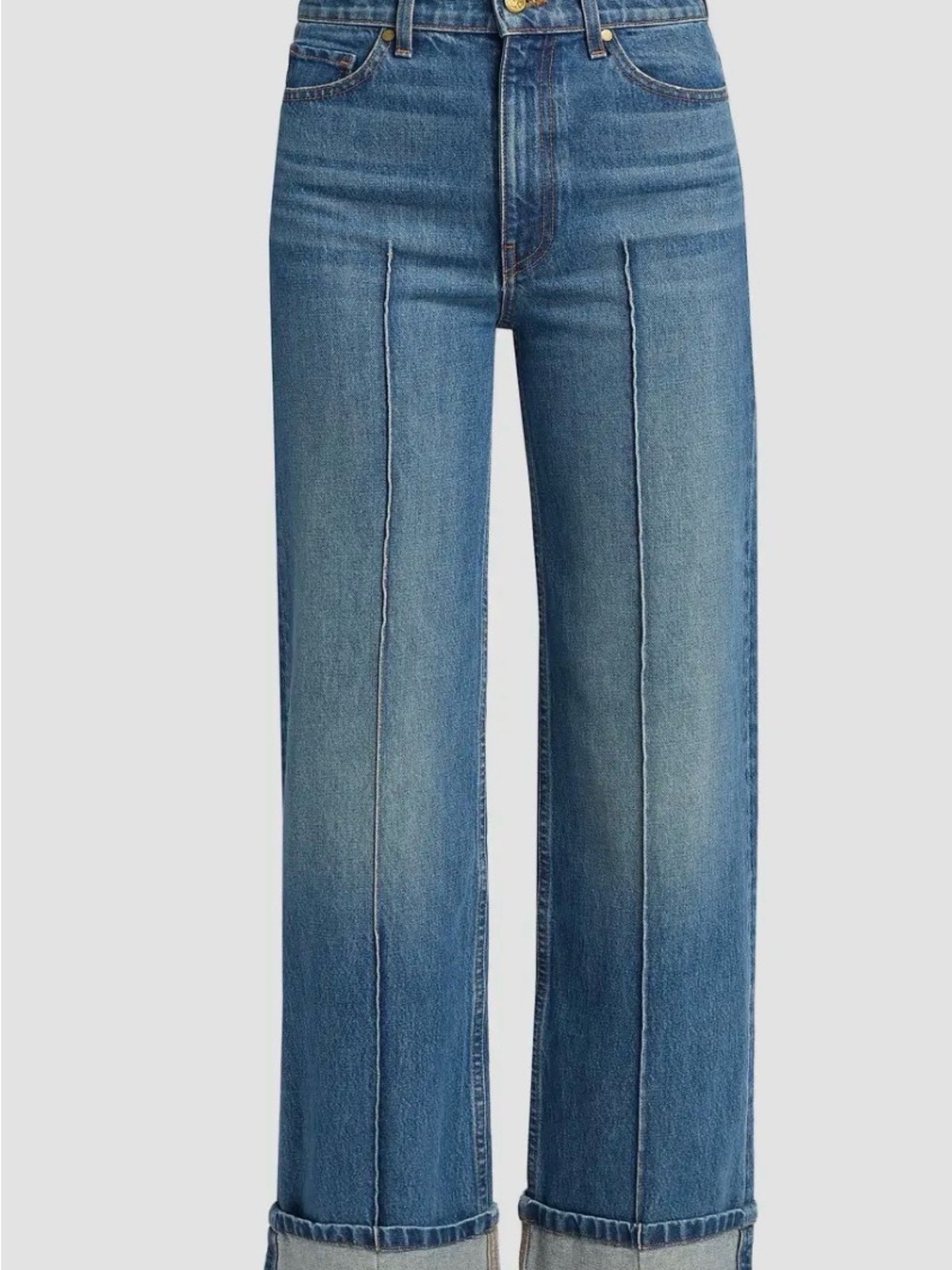 Classic High-Rise Wide Leg Jeans in Blue Genevieve Jean size 28